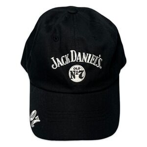 Jack Daniel's Baseball Cap Mens OSFM Black Excellent